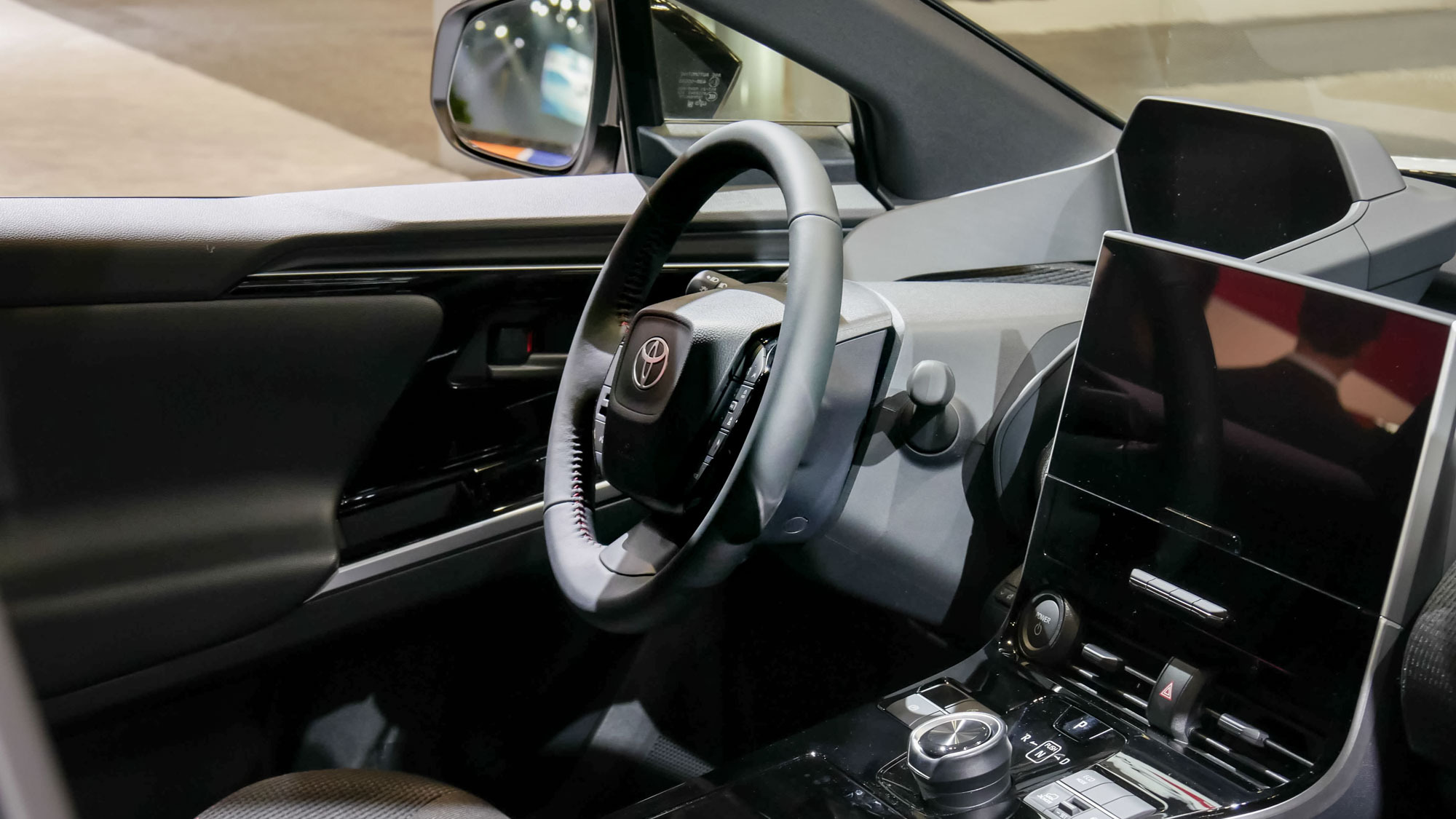 2025 Toyota bZ4X at New York Auto Show.