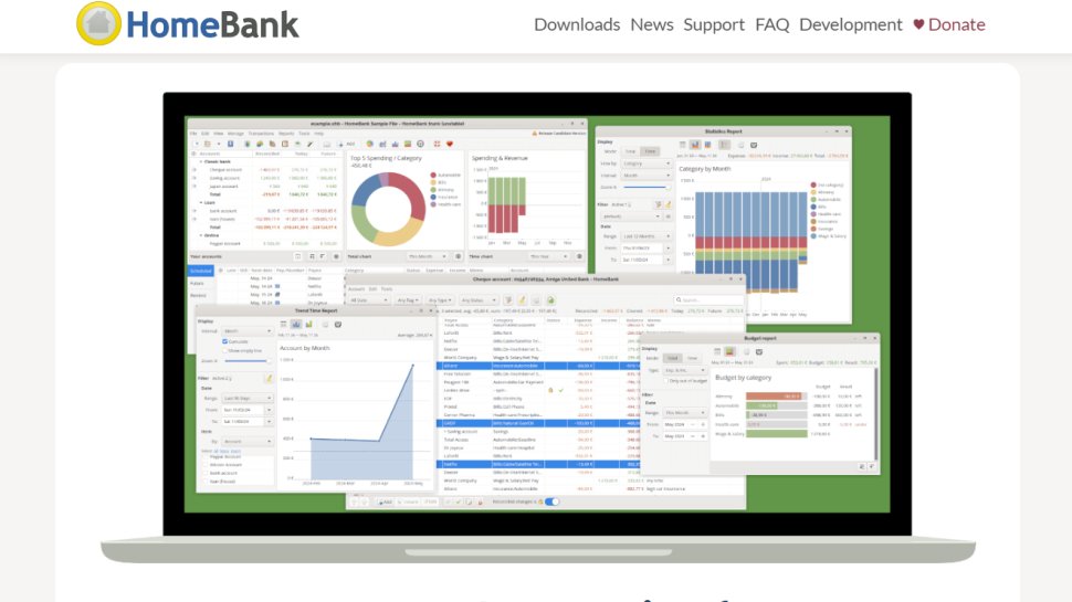 HomeBank website screenshot (March 2025)