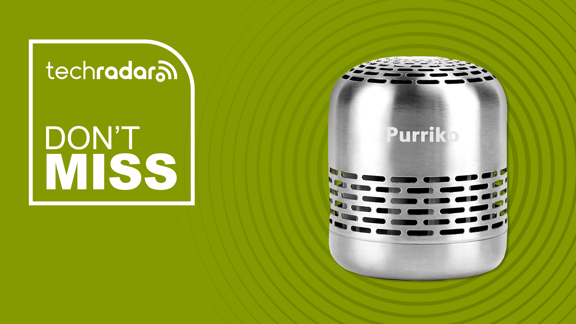 Purriko fridge deoderizer next to a label reading "don't miss"