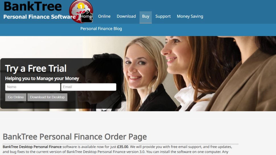BankTree website screenshot (March 2025)