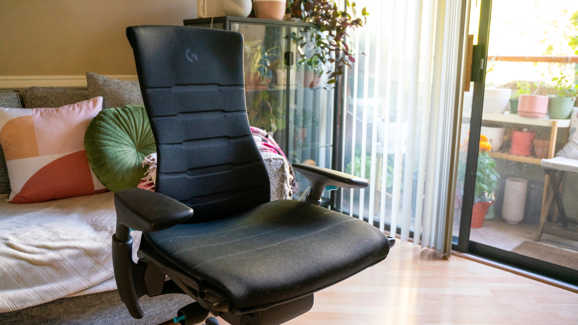 Backrest and seat of the Herman Miller x Logitech Embody