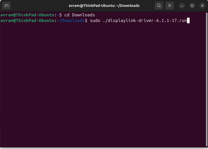running the install script