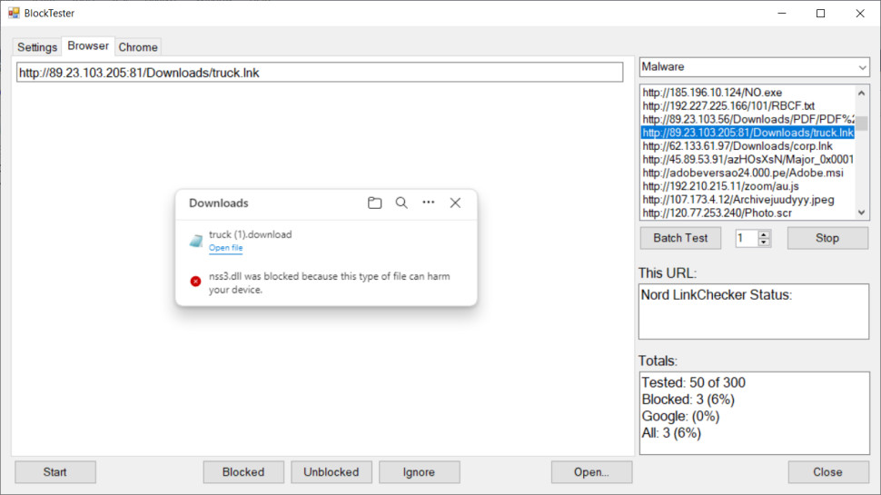Surfshark anti-malware tool homescreen when programme is in use
