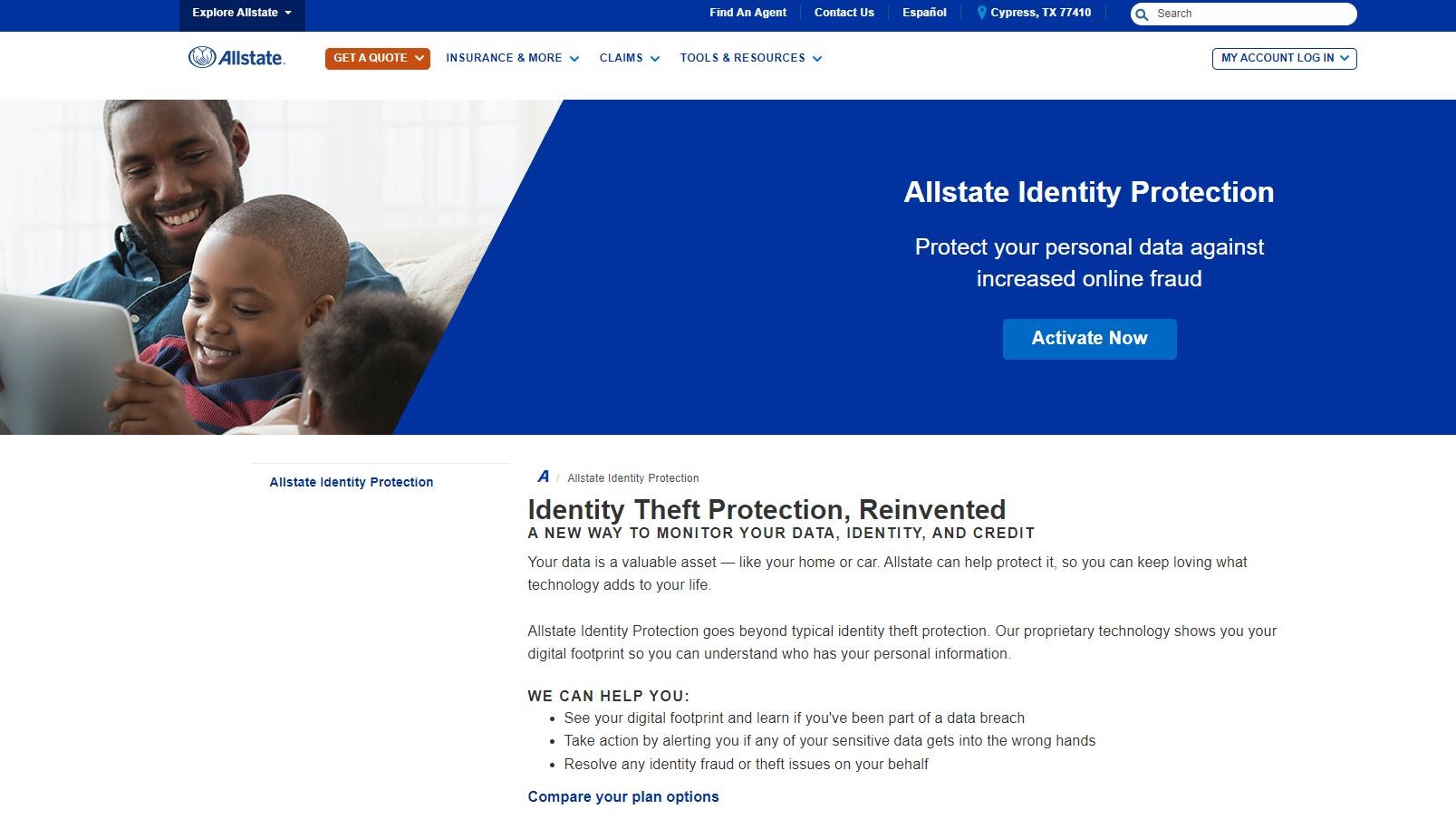 Allstate Identity Protection Review Listing